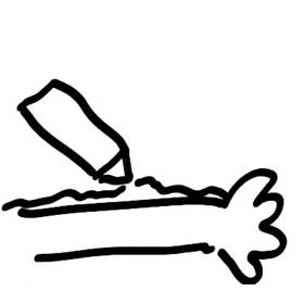 Icon sunscreen comic icon in 280x280 RGB White Res72